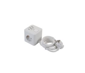 Base Múltiple Cubo Enchufes - USB